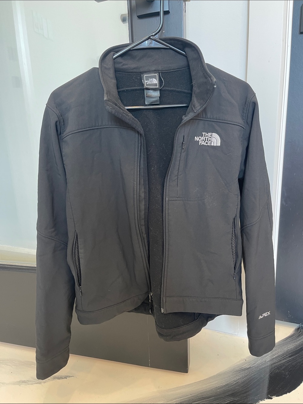 The North Face Black Softshell Jacket with Logo